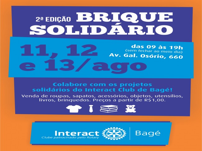 Interact Club de Bagé realiza Brique Solidário