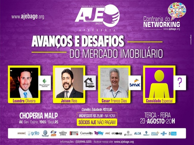Avanos e Desafios do Mercado Imobilirio  tema de debate promovido pela AJE Bag  