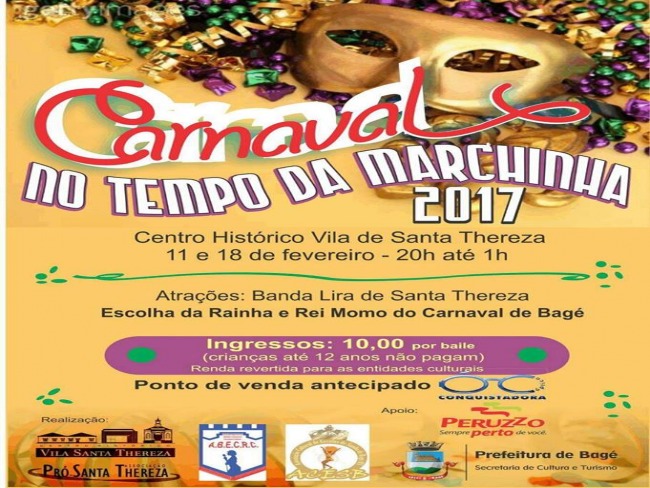 Carnaval em Santa Thereza acontece neste sábado