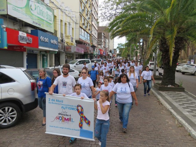 Encontro e caminhada marcam o Dia Mundial da Conscientização do Autismo em Bagé