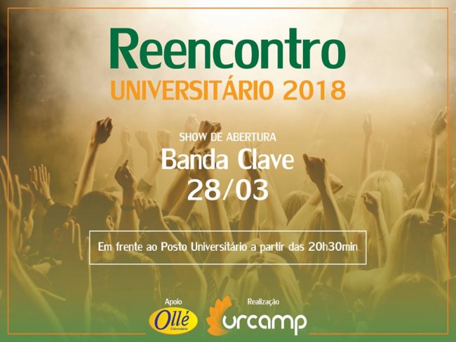 Reencontro Universitário Urcamp acontece no dia 28 de março