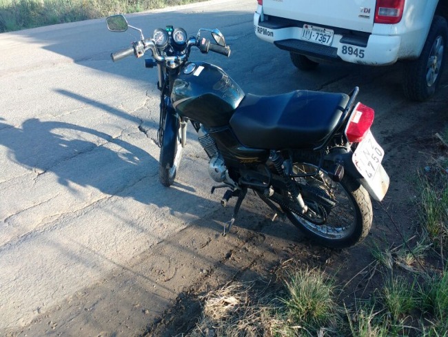 Peloto de Operaes Especiais recupera motocicleta furtada em Bag