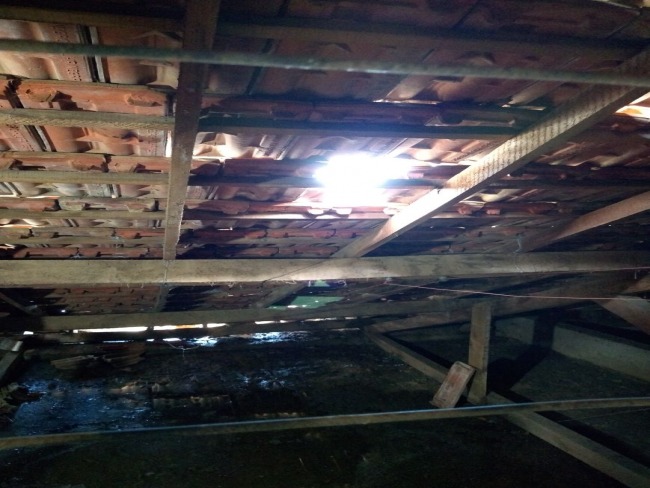 Vendaval causa prejuízos ao telhado da Escola de Educação Especial do Caminho da Luz