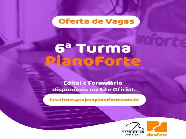 Projeto PianoForte oferece vagas para aulas gratuitas de piano 