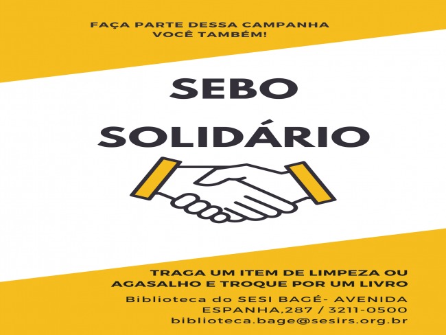 Biblioteca do Sesi promove campanha Sebo Solidrio