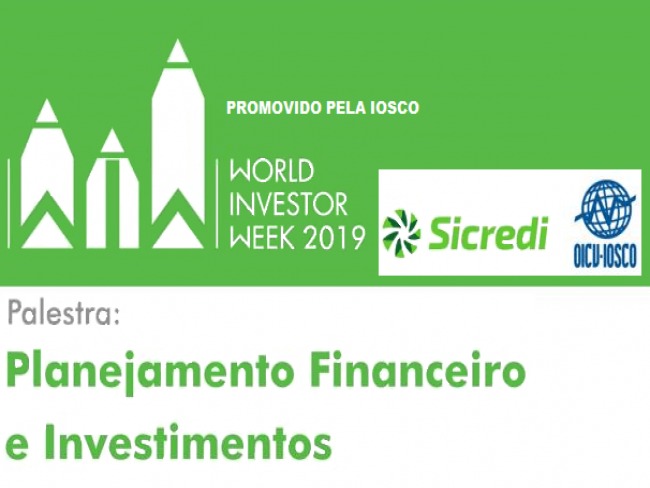 DEODÁPOLIS: SICREDI realizará palestra sobre planejamento financeiro e investimentos