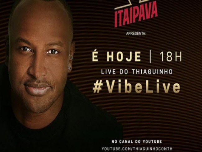 Thiaguinho anima fãs em casa com #VibeLive; assista