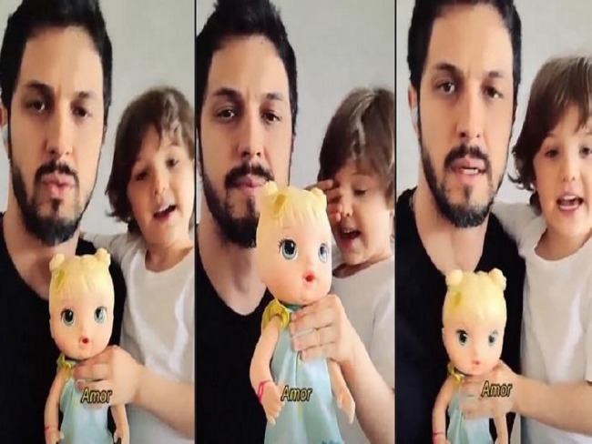 Romulo Estrela fala sobre filho brincar com boneca: 'existe tabu'