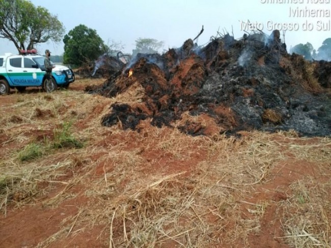Em Ivinhema: Proprietária é multada por atear fogo para fazer limpeza em chácara