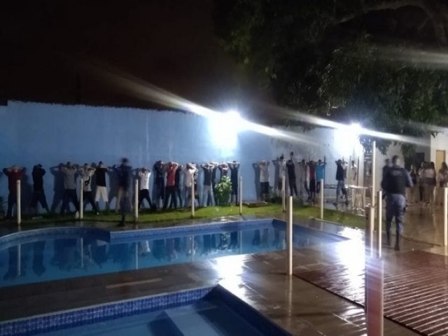 CAMPO GRANDE: Festa de aniversrio  encerrada pela Guarda na madrugada