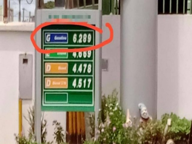 Com um dos maiores ICMS do pas, gasolina custa at R$ 6,28 em postos de MS