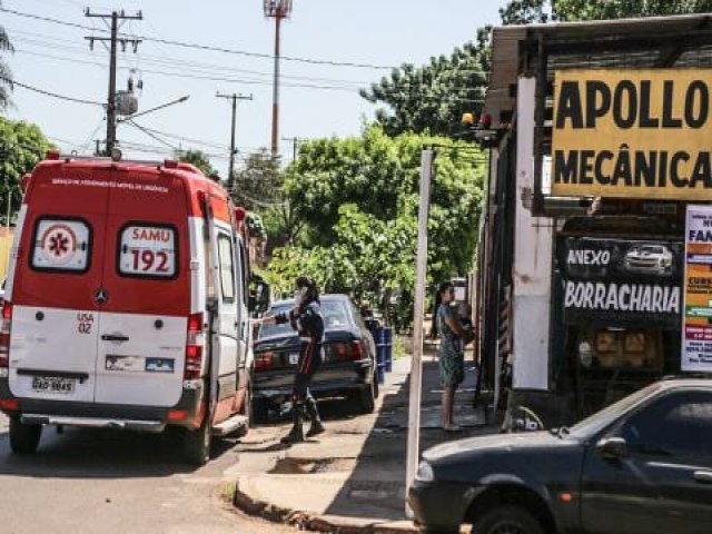 CAMPO GRANDE: Mecnico desmaia aps ser atingido no abdmen por lixadeira em oficina