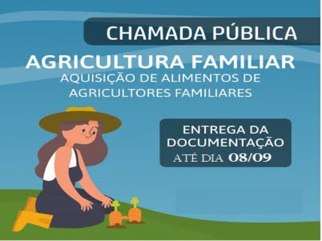 DEODPOLIS: Escola Estadual Scila Mdici publica edital para aquisio de gneros alimentcios da Agricultura Familiar.