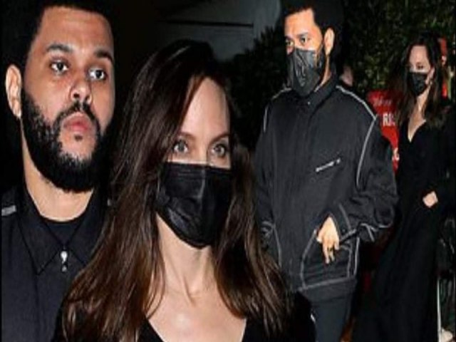 Angelina Jolie  flagrada com The Weeknd e aumentam rumores de romance