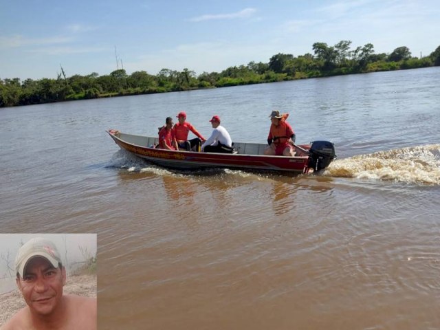 Bombeiros localizam corpo de homem que morreu afogado no rio Ivinhema