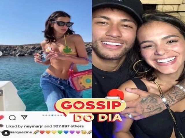 Neymar reage a fotos de Bruna Marquezine de biquni cavado e internet pira