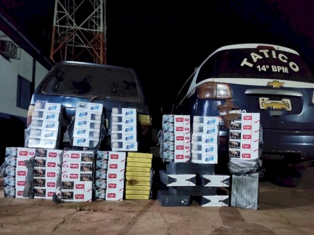 DEODPOLIS: Fora Ttica apreendem pacotes de cigarros contrabandeados
