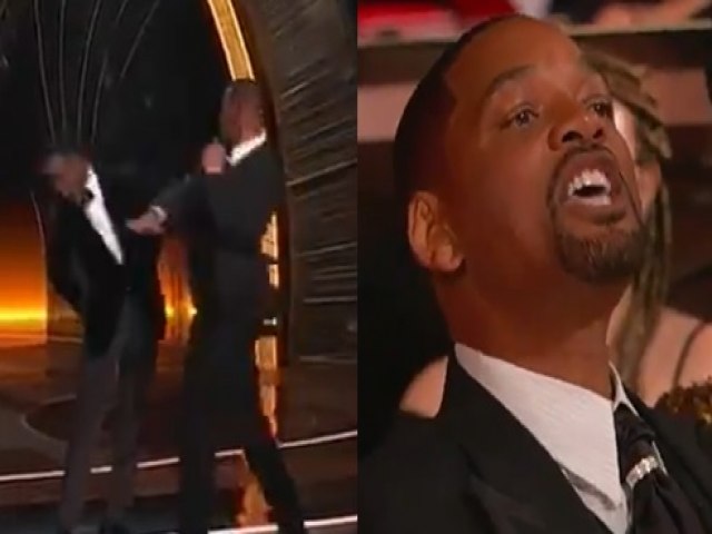 VDEO: Will Smith d tapa na cara do apresentador do Oscar aps piada sobre sua esposa