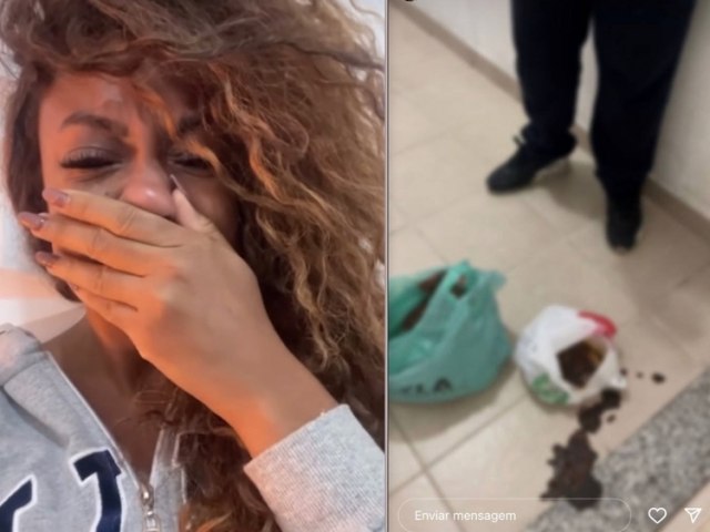 Ex-BBB Lumena chora ao receber saco com fezes em casa: 'eu no to bem'
