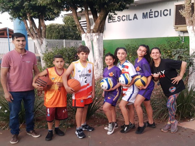 DEODPOLIS: E.E. Scila Mdici apresenta os novos uniformes de basquete e voleibol