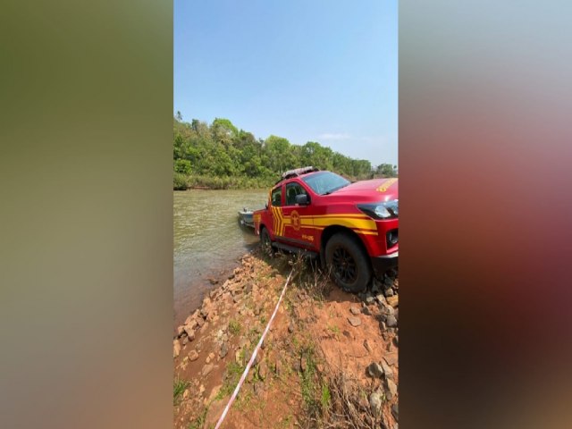 Corpo de jovem que caiu no rio Pardo durante pescaria  localizado