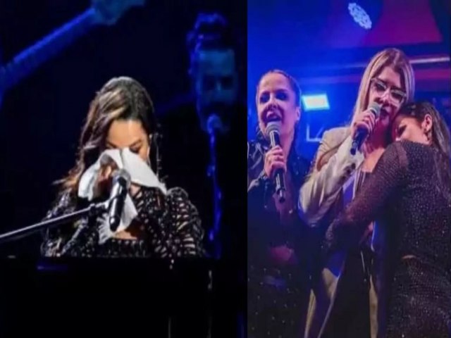 VDEO: Maraisa se emociona em show ao cantar msica indita de Marlia Mendona