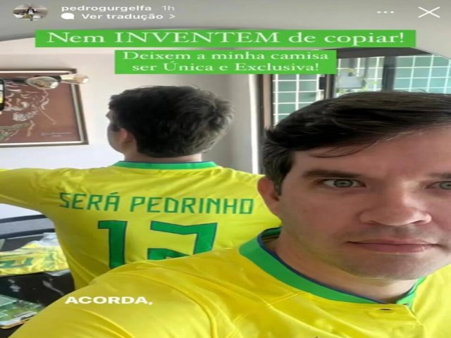 Ser Pedrinho: torcedor recebe camisas da Seleo com erro na personalizao e viraliza na web