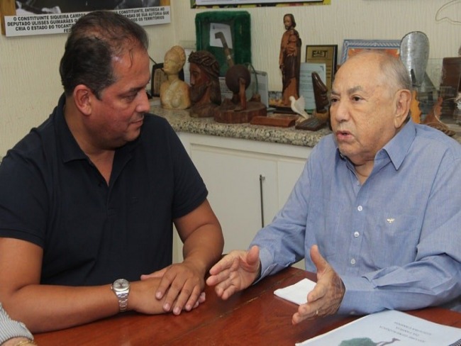 Eduardo Gomes e Siqueira Campos renem-se aps mudana na composio da chapa ao Senado