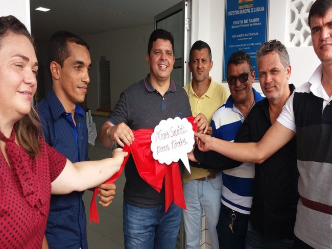 Em tempo de crise prefeitura de Carolina MA inaugura reforma do Posto de Sade do Bairro Ticonc e entrega ambulncia  populao seque firme trabalhando 