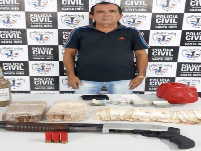 Preso no interior do Maranho empresrio com arma e dinheiro suspeito