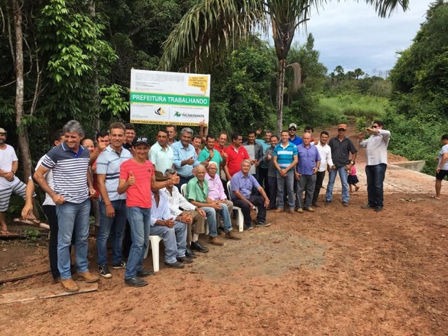 Palmeirante 27 anos: prefeitura e secretria de Obras inauguram duas pontes de concreto que beneficiam moradores da zona rural de Palmeirante 