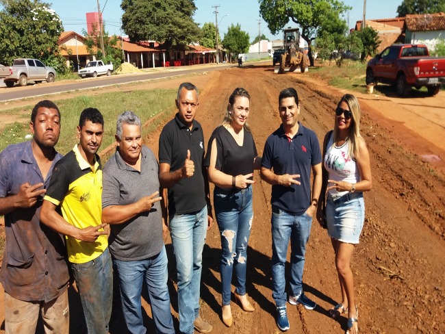 Prefeitura de Carolina realiza patrolamento de ruas do Bairro Nova Carolina.