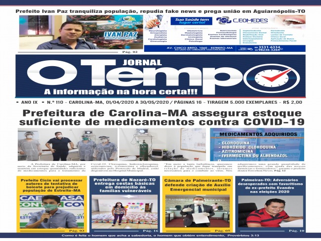 Comea a circular edio do Jornal O TEMPO  