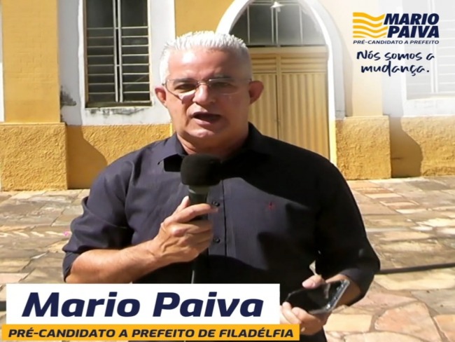 PR-CANDIDATO A PREFEITO MRIO PAIVA LANA AO SOLTA O VERBO FILADLFIA-TO 