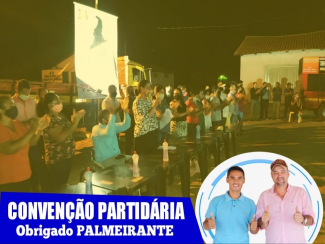 Oposio realiza conveno e homologa candidaturas de Raimundinho Brando a prefeito e vice Mauro em Palmeirante-TO