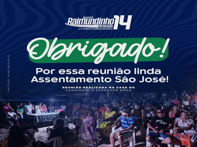 Candidato a prefeito Raimundinho Brando arrasta multido por onde passa em Palmeirante-TO   