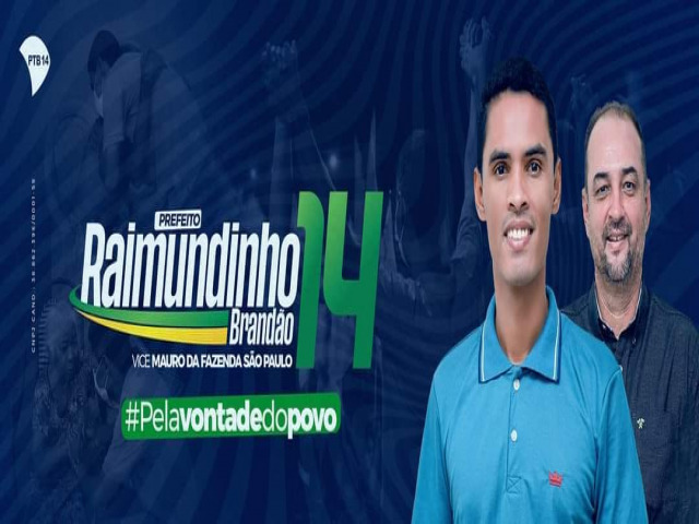 Prefeito eleito Raimundinho Brando agradece aos votos recebidos em Palmeirante-TO