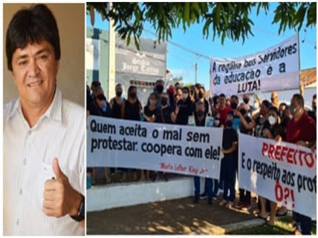 PREFEITO LO CUNHA DESPREZA A EDUCAO EM ESTREITO-MA E PROFESSORES RESPONDEM COM PARALISAO