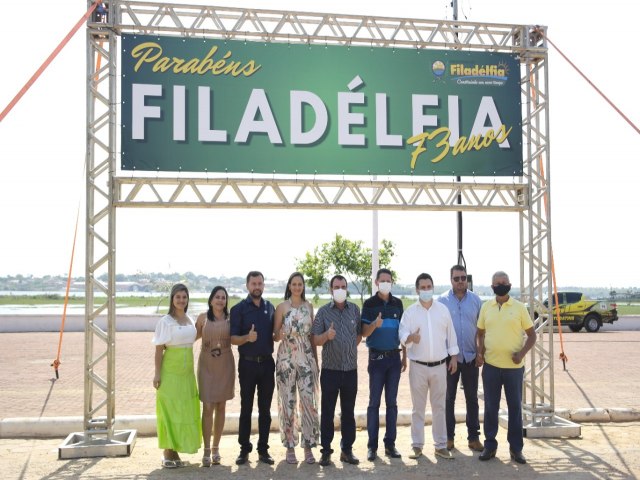 VASTA PROGRAMAO E INAUGURAES MARCAM O ANIVERSRIO DE 73 ANOS DE FILADLFIA-TO