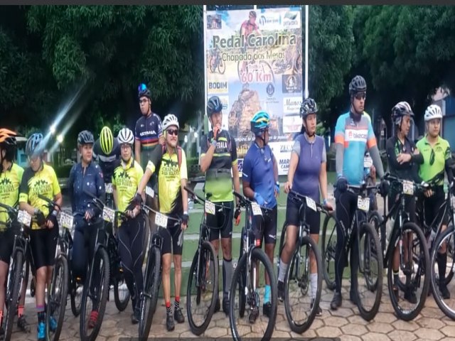 SUCESSO, 1 TRILHA PEDAL CAROLINA-CHAPADA DAS MESAS ENTRA NO CALENDRIO MUNICIPAL 