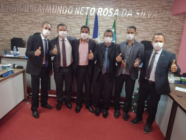 Vereadores de Palmeirante do Tocantins reelegem presidente da cmara de vereadores Raimundo Bento  