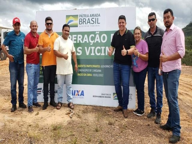 INICIADAS AS OBRAS DA ESTRADA DE 77KM QUE VAI LIGAR LOCALIDADES RURAIS AO BAIRRO BREJINHO EM CAROLINA-MA