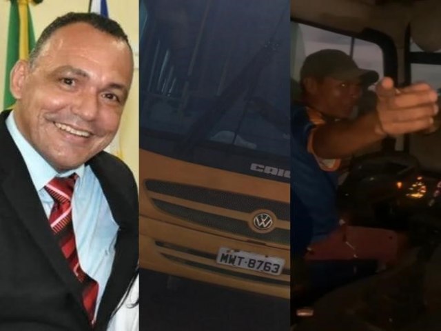 COM SINTOMAS DE EMBRIAGUEZ, COORDENADOR DO PREFEITO CLAYTON PAULO DIRIGE NIBUS ESCOLAR E COLOCA VIDAS EM RISCO