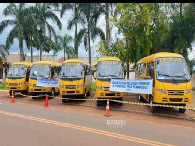 PREFEITURA ADQUIRE NIBUS NOVOS COM RECURSOS PRPRIOS DA EDUCAO