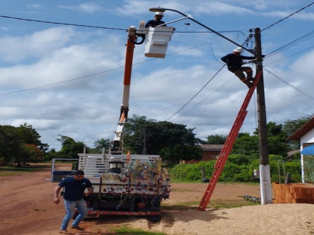 PREFEITURA REALIZA SERVIOS DE MANUTENO E REPAROS NA ILUMINAO PBLICA EM PALMEIRANTE-TO