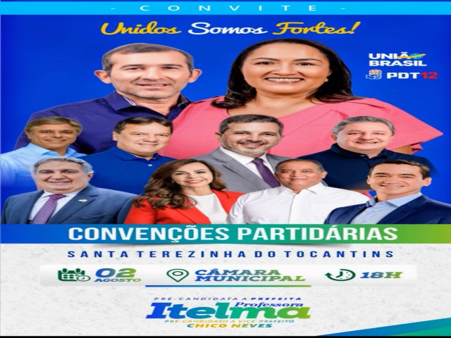  Conveno oficializa professora Itelma para prefeitura de Santa Terezinha-TO