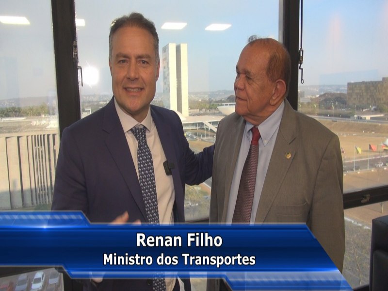 EM AUDINCIA COM O MINISTRO DOS TRANSPORTES, RENAN FILHO, EX-SENADOR FRANCISCO ESCRCIO RECEBE CONFIRMAO DA CONTINUIDADE DAS OBRAS DA TRAVESSIA DE IMPERATRIZ E DA DUPLICAO DA BR-010