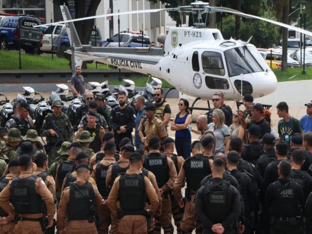 Operao integrada das foras de segurana prende sete pessoas em Umuarama