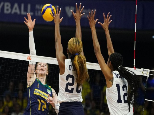Brasil sofre 2 revs na Liga das Naes Feminina com derrota para EUA