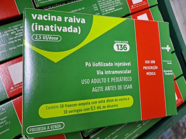 Paran recebe novas doses da vacina antirrbica humana e alerta para cuidados com a doena